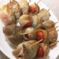 U☆MaMa's cooksnap of when they made 長崎産ミニトマトの豚巻き串焼き.