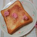 あおはと's cooksnap of when they made さくら♡満喫のトースト♪.