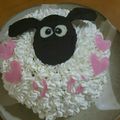 ゆきんこ☆325's cooksnap of when they made ひつじのショーン♡キャラケーキ♪.