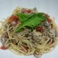 うっしーうし子's cooksnap of when they made 【男の料理】秋刀魚のコンフィのパスタ２.