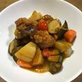 hikaru514's cooksnap of when they made 塩麹鶏と秋野菜の黒酢あん炒め.