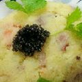 michygel's cooksnap of when they made ✿キャビア/サーモン前菜２種✿.
