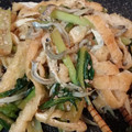 ふぁんたにゃん's cooksnap of when they made 簡単！油揚げとじゃこでかぶの葉炒め.