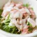 かすてら１２'s cooksnap of when they made 水菜とベーコンのサラダ.