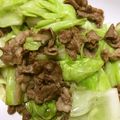 えるこらそん's cooksnap of when they made 炒めるだけ！キャベツと牛こま.