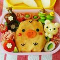 nahosahoママ's cooksnap of when they made キャラ弁☆キイロイトリのオムライス弁.