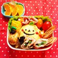 おあんちゃん's cooksnap of when they made ハロウィン★簡単♩オムライス♫キャラ弁.