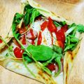 黒トラ子's cooksnap of when they made ハムとレタスの簡単ガレット.