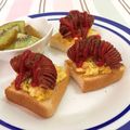 さやねぇ☆'s cooksnap of when they made 朝食やお弁当に❤卵トーストサンド♬.
