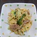SoraｰRyu's cooksnap of when they made 豚バラとキャベツの卵とじ.