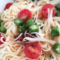 あたむ❤189's cooksnap of when they made オクラの韓国風あえ麺.