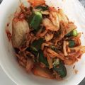 みーさり's cooksnap of when they made 焼キムチとオクラの梅おかかあえ☆.