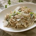 まっちぃなー's cooksnap of when they made 絶品！和風味噌クリームソースの蕎麦パスタ.