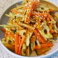えれさりまま's cooksnap of when they made 味付けはダシダだけ♪秋野菜のきんぴら.