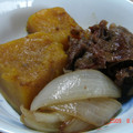 るなまりー's cooksnap of when they made 豚肉と玉葱を入れて　かぼちゃの甘辛煮.