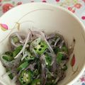 ありんこrin's cooksnap of when they made ☆オクラと玉ねぎの胡麻あえ☆.