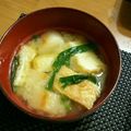 M130018's cooksnap of when they made 麩と油揚げの味噌汁.