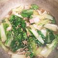 mu14578's cooksnap of when they made しろ菜とベーコンの煮びたし.