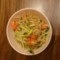 さきこけし's cooksnap of when they made キュウリとトマトもやしのツナ マスタード.