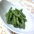 ねっちゃんっ's cooksnap of when they made クレイジーなインゲンの素揚げ.