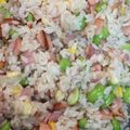☆ドキンちゃん☆”'s cooksnap of when they made お弁当ランチ 枝豆 コーン 豚 の焼き飯.
