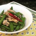 shimacat's cooksnap of when they made スナップえんどうと豚バラのナンプラー炒め.