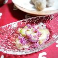 ＴＯＭＯＷＡＴ's cooksnap of when they made セロリと菊の寿司酢和え.