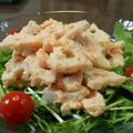 hogalife's cooksnap of when they made レンコンの明太マヨネーズあえ.