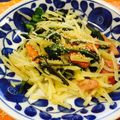 marimoまま's cooksnap of when they made じゃがいもと空芯菜のホットサラダ.