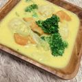 741K♡'s cooksnap of when they made カボチャほうれん草と鶏団子のシチュー.