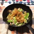 pyon2ma2's cooksnap of when they made グリーントマトのハムチーズ炒め♡.