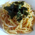 アラフォーさん's cooksnap of when they made 焼そばのたらこパスタ風.