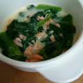 ラムベビー's cooksnap of when they made 離乳食☆ほうれん草と鮭のホワイトソース.