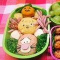 こめかあちゃん♪'s cooksnap of when they made ツムツムおにぎり弁当☆.