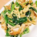 はるシェフ's cooksnap of when they made 小松菜としめじの卵炒め.