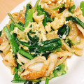 はるシェフ's cooksnap of when they made 小松菜としめじの卵炒め.