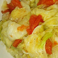 あぶちゃ☆'s cooksnap of when they made 台湾料理 簡単キャベツとトマトの中華炒め.
