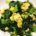 チビねこ12's cooksnap of when they made 卵とチンゲン菜の炒めもの.