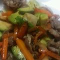 hamanny's cooksnap of when they made アボガドとエリンギの豚炒め.