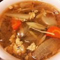 ラッキー33's cooksnap of when they made ごぼうと鶏挽き肉のコンソメ醤油スープ.