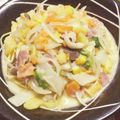 クックM9Z69A☆'s cooksnap of when they made シチュー仕立ての＊ミルクスープパスタ.