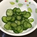 o料理見習君o's cooksnap of when they made きゅうりの塩もみ～速攻バージョン.