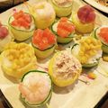 chocomerin's cooksnap of when they made パーティを彩る☆花畑巻き寿司。＊。＊。＊.