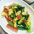 アツカ's cooksnap of when they made こまつな～でチャンプル！！.