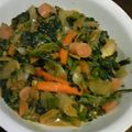 ☆えりママ☆'s cooksnap of when they made ほうれん草とおさかなソーセージの味噌炒め.