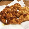 さたうき's cooksnap of when they made 餃子の皮deタコス風♡包み揚げ.