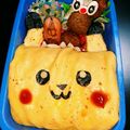 2boysママ28's cooksnap of when they made ピカチュウ★キャラ弁.