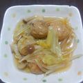 SoraｰRyu's cooksnap of when they made 鶏肉団子とキャベツの和風あん.