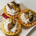 ☆ERI☆ERI☆'s cooksnap of when they made 簡単♪甘栗で！小さなモンブランタルト☆.