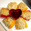 kyktk's cooksnap of when they made ♡カラフルピーマンの肉詰め♡.